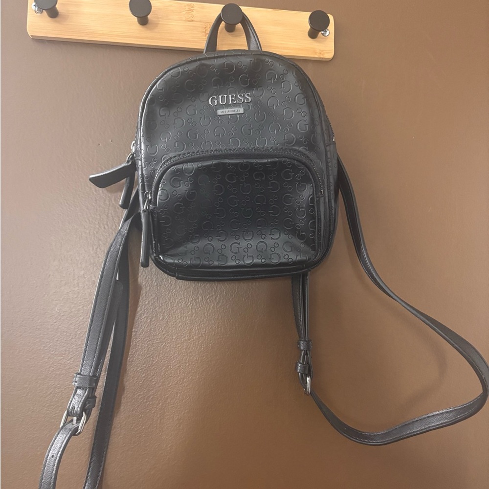 GUESS Black Mini Backpack - Picture 2 of 5
